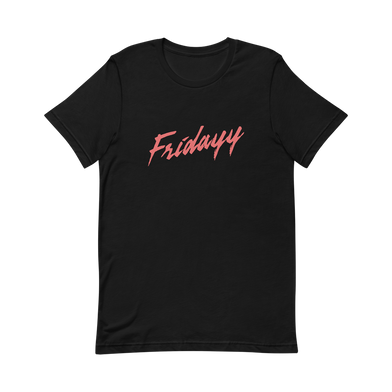 Fridayy: Fridayy Logo Black SS Tee Front