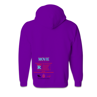 DaniLeigh: Movie Purple Zip Up Hoodie Back