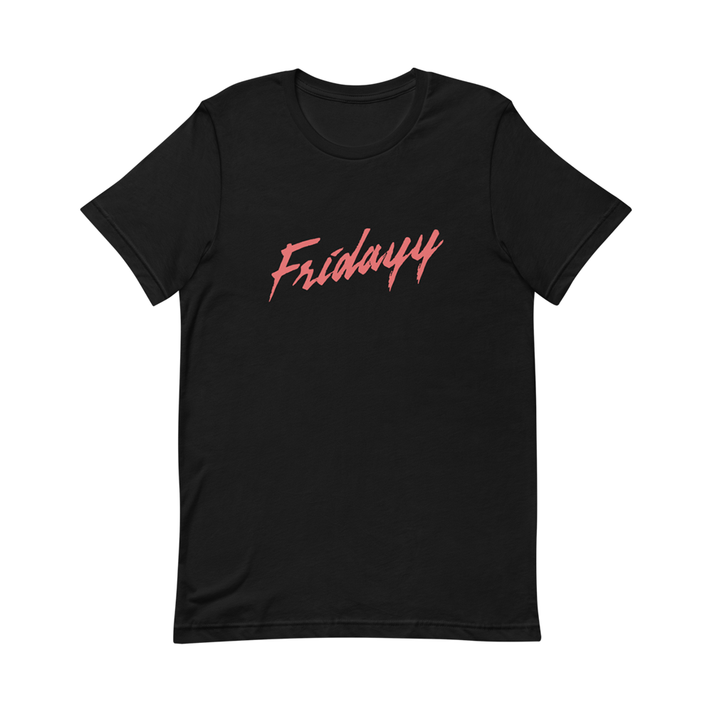 Fridayy: Fridayy Logo Black SS Tee Front