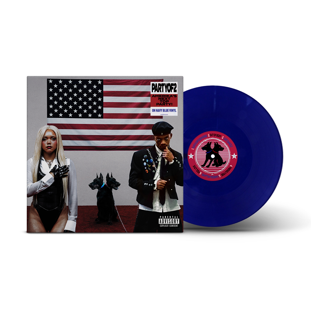 PARTYOF2 - AMERIKA'S NEXT TOP PARTY! (Blue 1LP w/ Signed Insert)