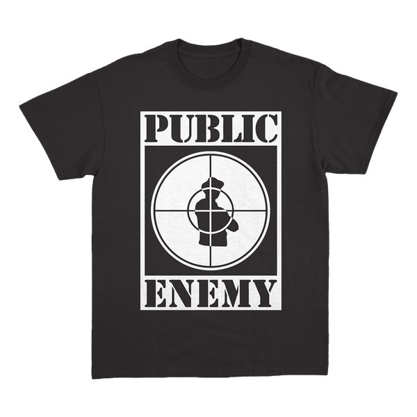 Public Enemy: Sniper Logo Classic Black T-Shirt – Def Jam | Official Store