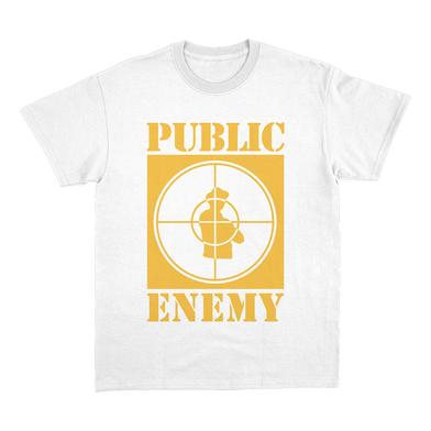 Public Enemy: Sniper Logo Classic White T-Shirt