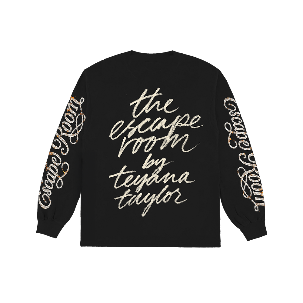 Script Longsleeve In Black Back