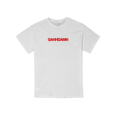 Chase Shakur: Gahhdamn White T-Shirt front
