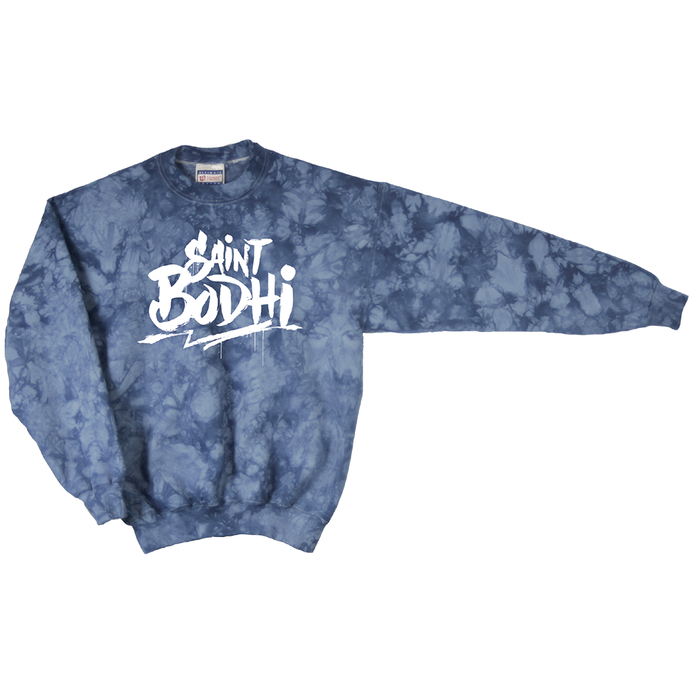 BODHI TILDEN KNIT SWEATER (top dyeing) Saint Bodhi: Blue Tie Dye BODHI TILDEN KNIT SWEATER (top dyeing) Saint Bodhi: Blue Tie Dye