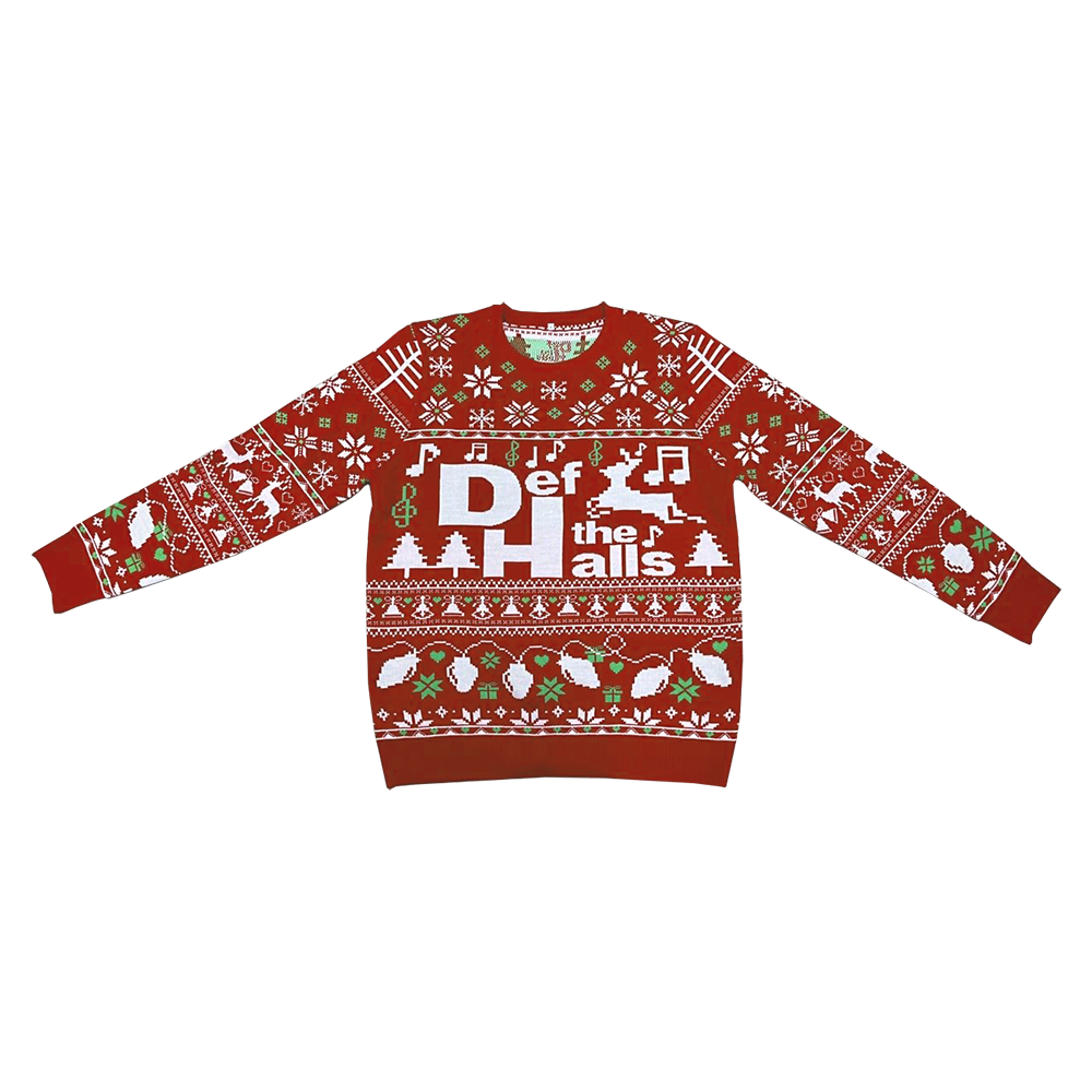 Def The Halls Ugly Sweater Front