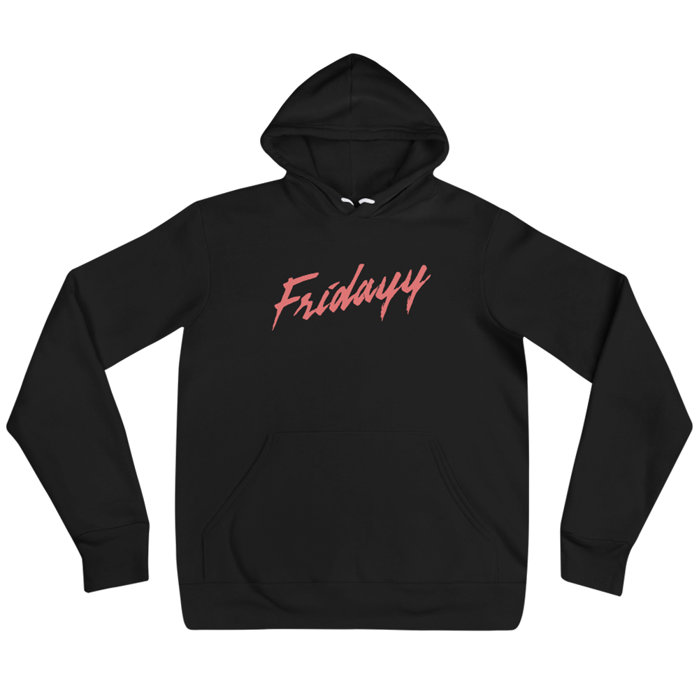 Fridayy: Fridayy Black Logo Hoodie