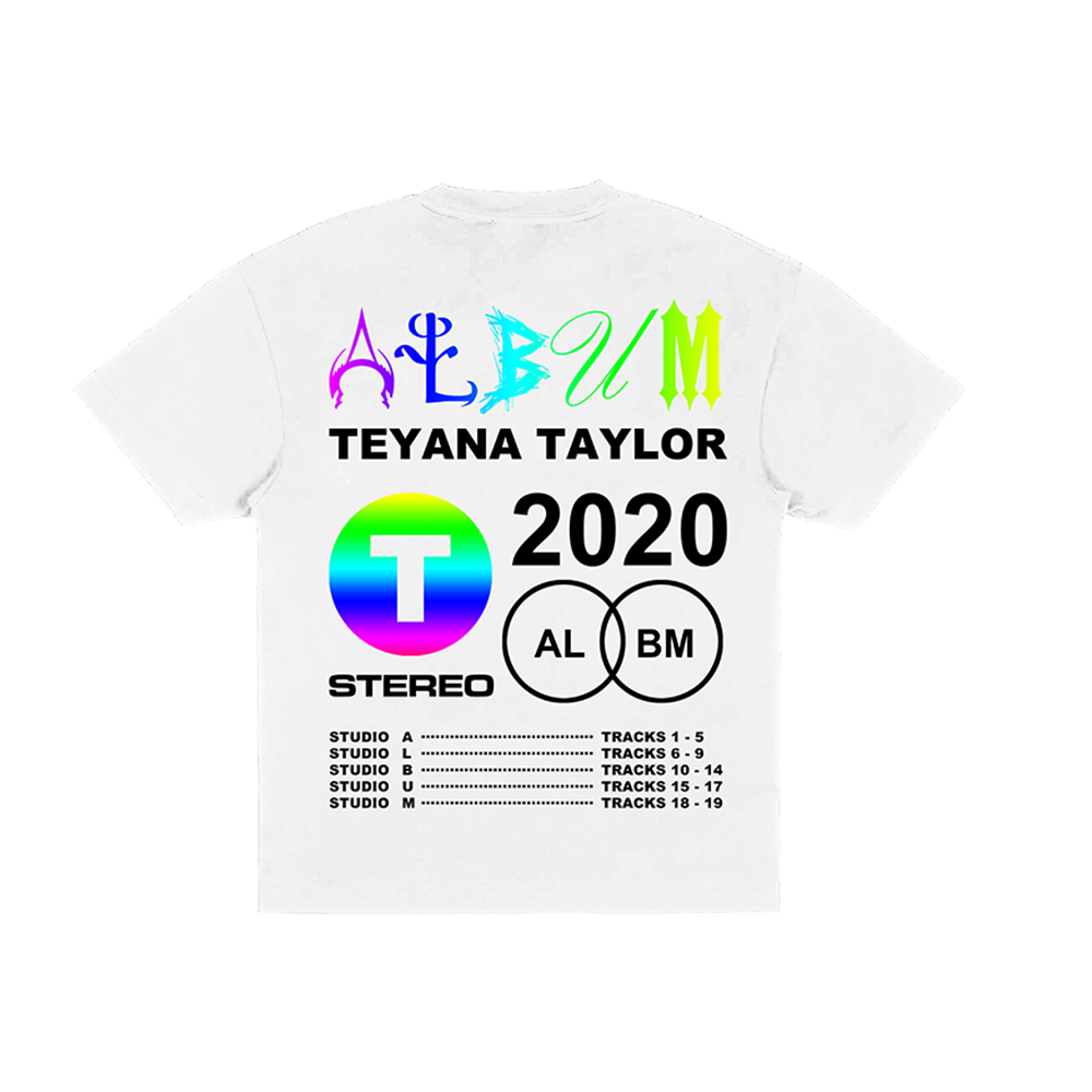 Teyana Taylor: Vinyl Record White T-Shirt back