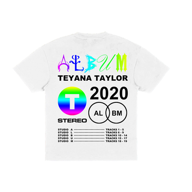 Teyana Taylor: Vinyl Record White T-Shirt back