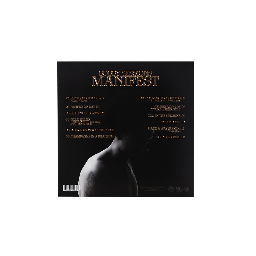 Bobby Sessions: Manifest LP - Back