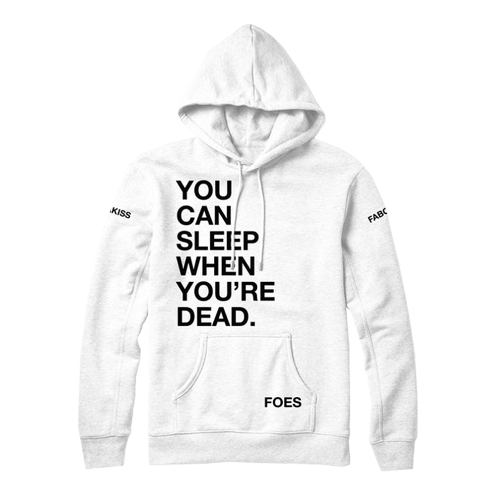 Fabolous & Jadakiss: Sleep When Ur Dead Hoodie White